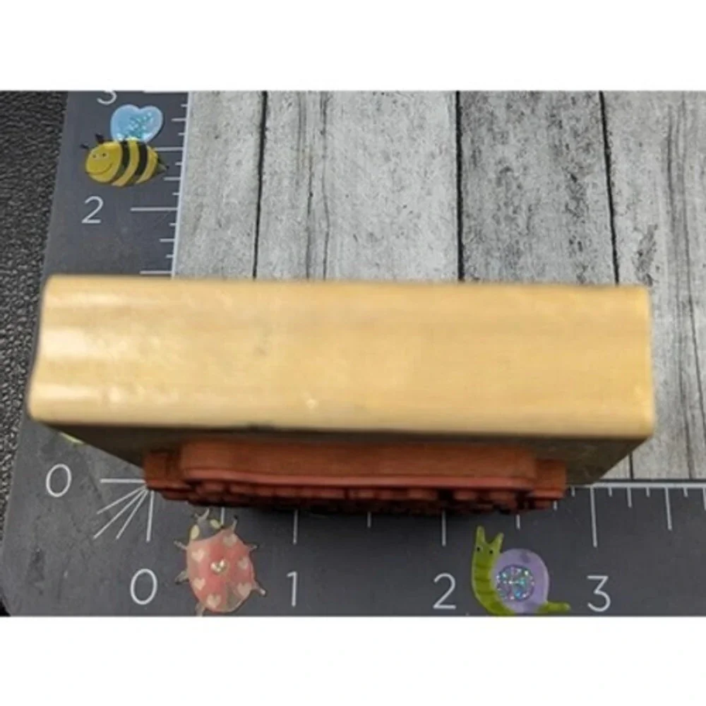 If Friends Were Flowers I'd Pick You Rubber Stamp Wood #A35